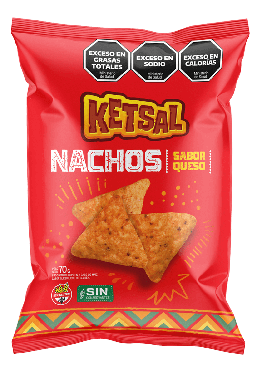 Nachos Ketsal - Sabor queso